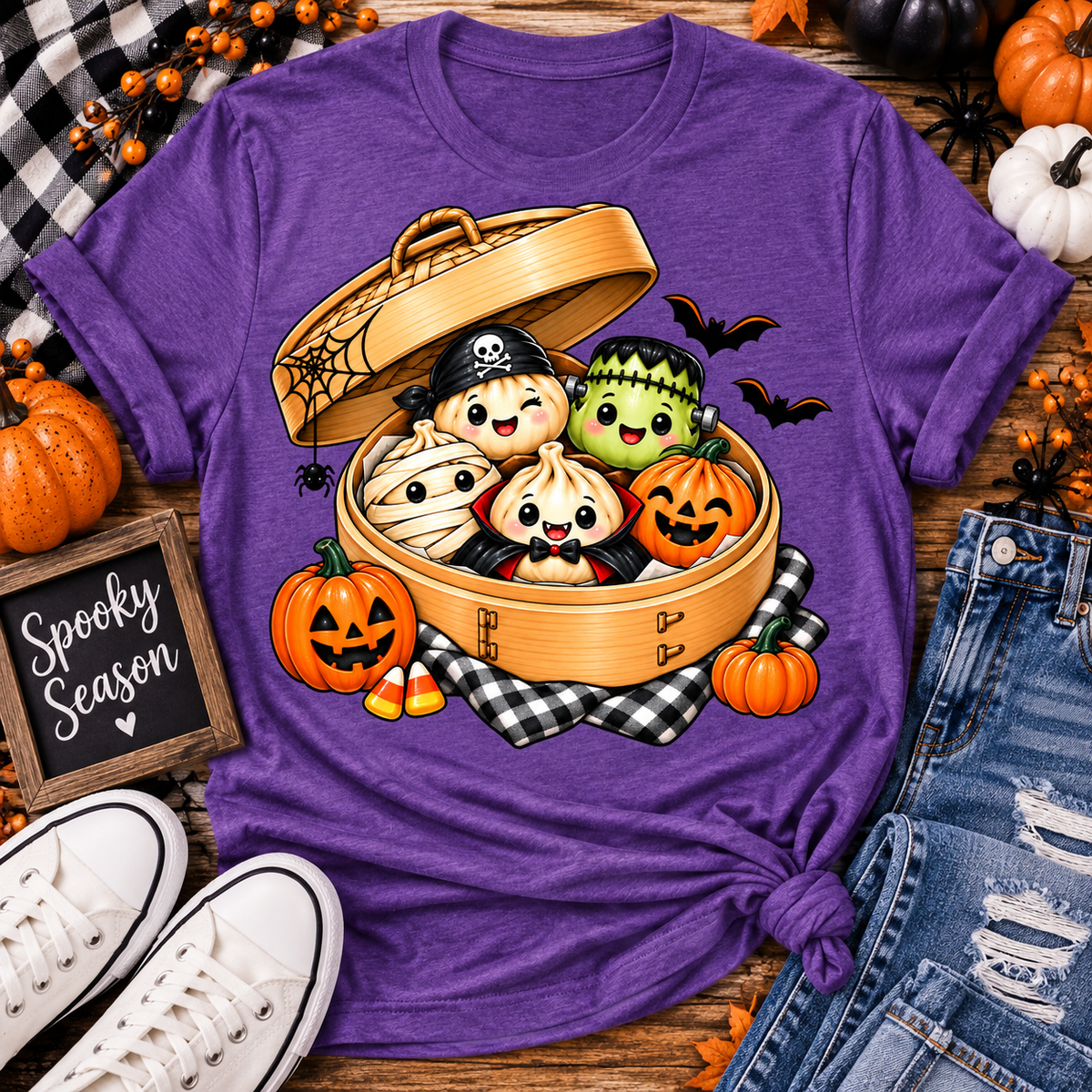 Halloween Dumpling Crew Tee ππ₯