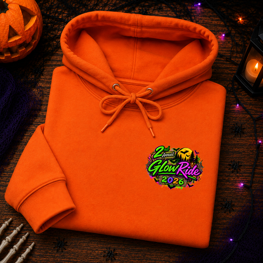 2nd Annual Glow Ride 2026 – Orange Hoodies (Copy)
